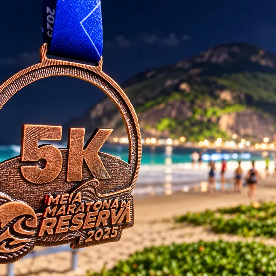 Medalha 5K da Meia Maratona da Reserva 2025